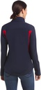 ARIAT WOMENS NEW TEAM SOFTSHELL JACKET NAVY/RED SML