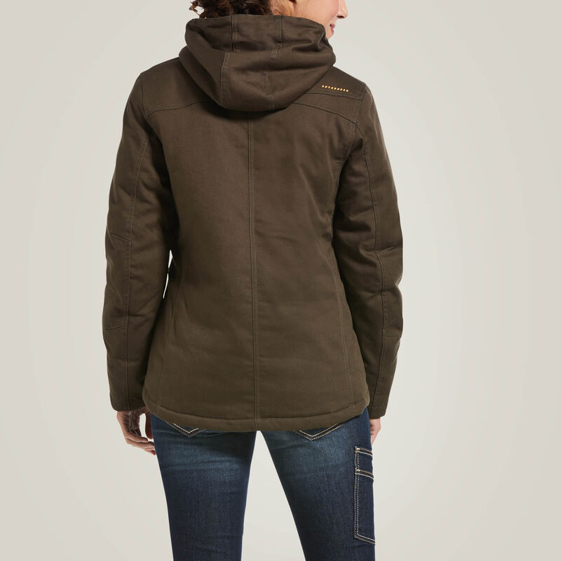 ARIAT WOMENS REBAR DURACANVAS INSULATED JACKET WREN SML