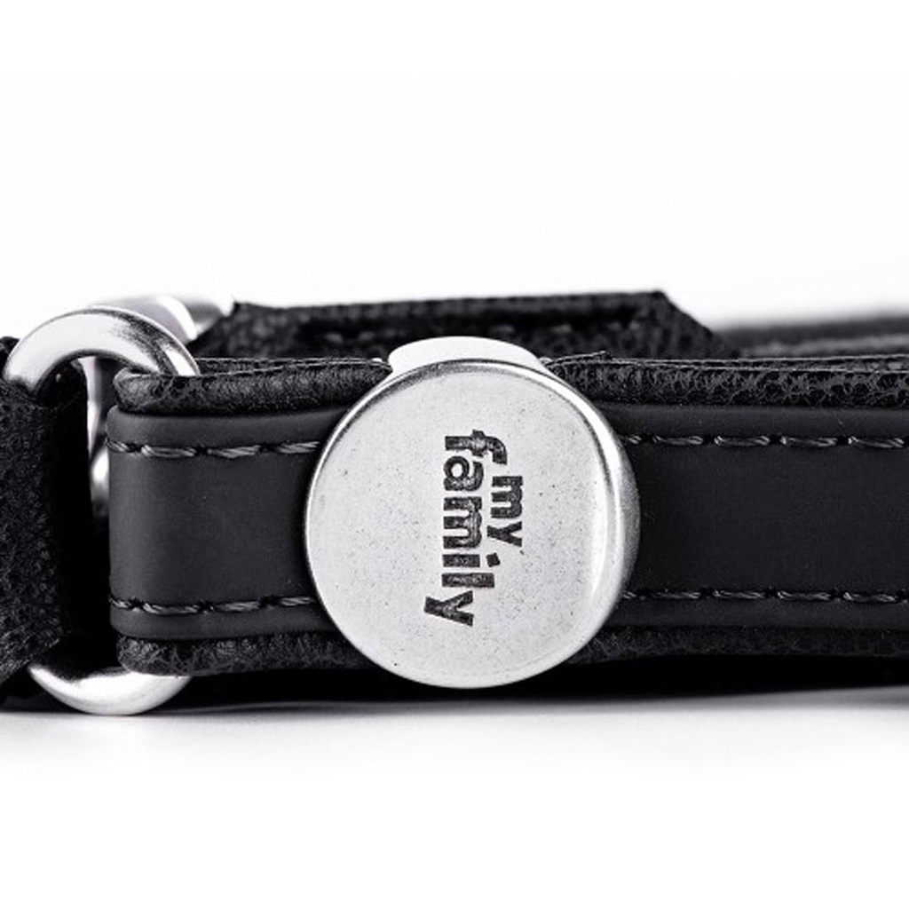 MY FAMILY BILBAO LEASH FAUX LEATHER BLK-2