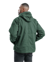 BERNE MENS WASHED SHERPA LINED HOODED JACKET MOSS (XL)