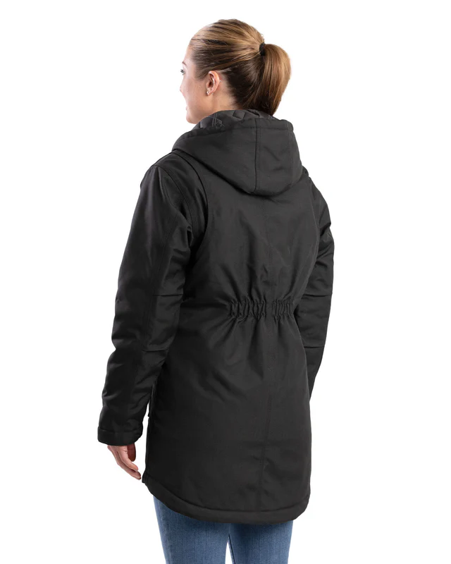 BERNE WOMENS ICECAP INSULATED PARKA BLACK (L)