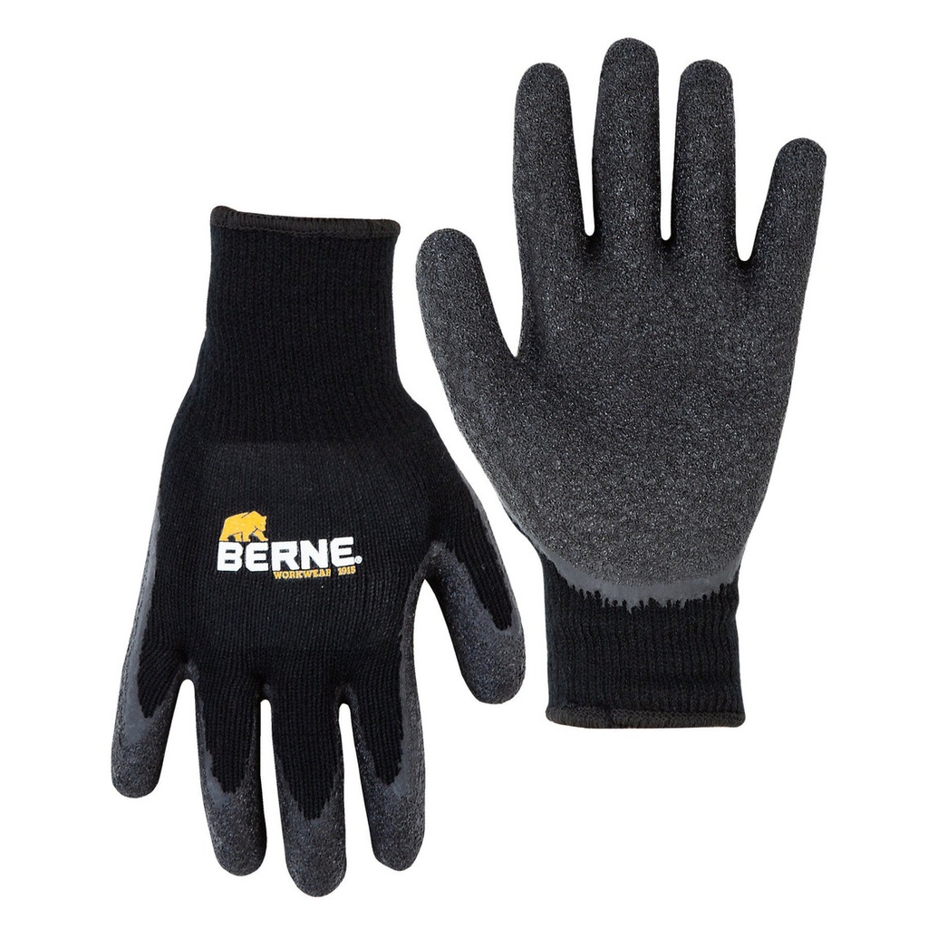 BERNE QUICK GRIP GLOVE BLACK (S)(3PK)