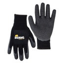 BERNE QUICK GRIP GLOVE BLACK (S)(3PK)