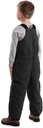 BERNE YOUTH SOFTSTONE INSULATED BIB OVERALL BLACK (M)