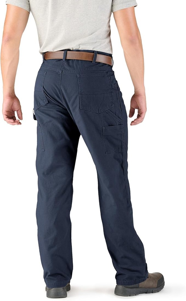 BERNE MENS WASHED DUCK RELAXED FIT CARPENTER PANT NAVY (32Wx36)