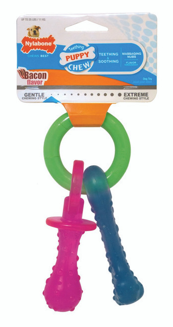 NYLABONE PUPPY CHEW TEETHING PACIFIER PETITE