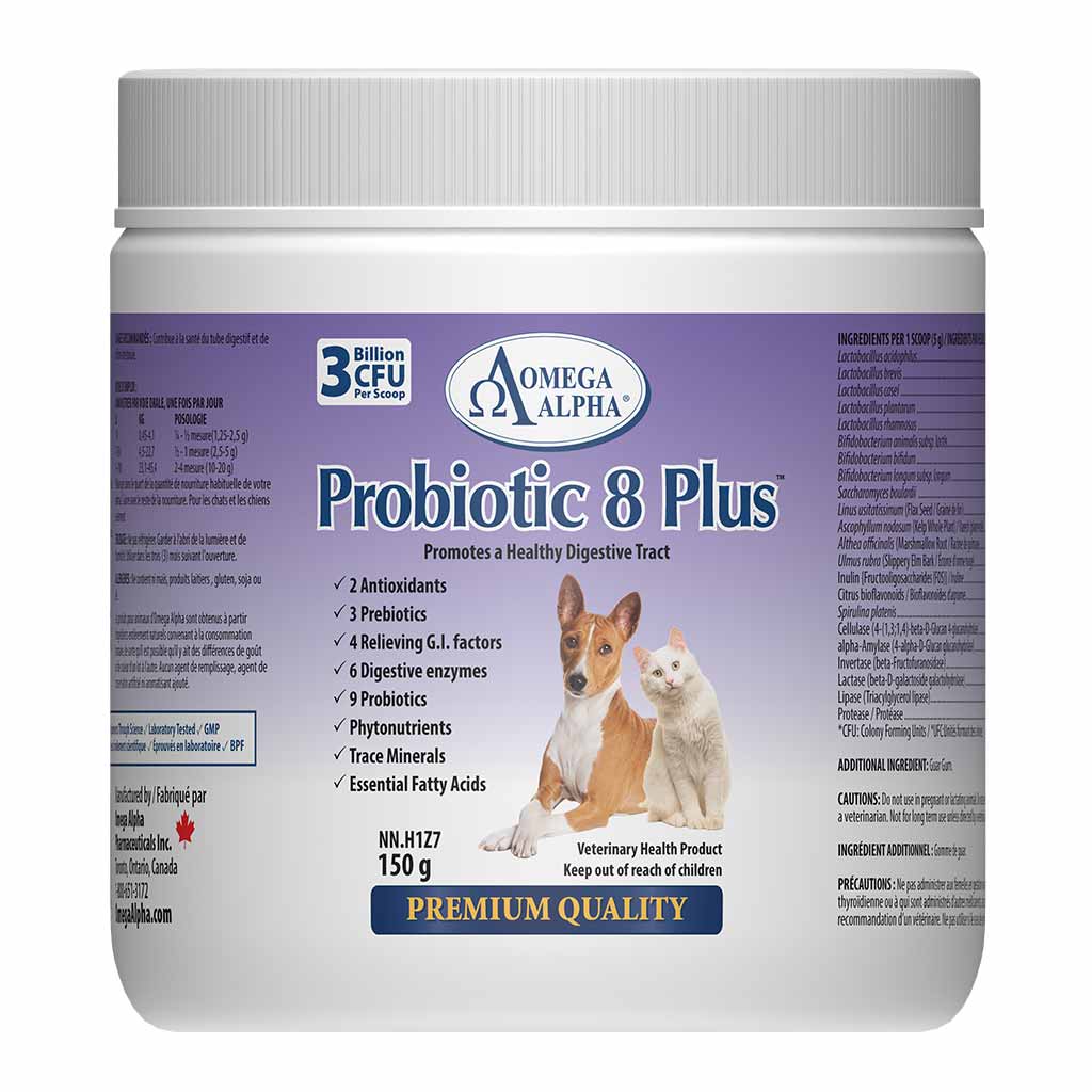 OMEGA ALPHA PET PROBIOTIC 8 PLUS 150G