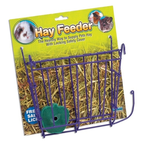 WARE CHEW PROOF HAY FEEDER W/ SALT LICK