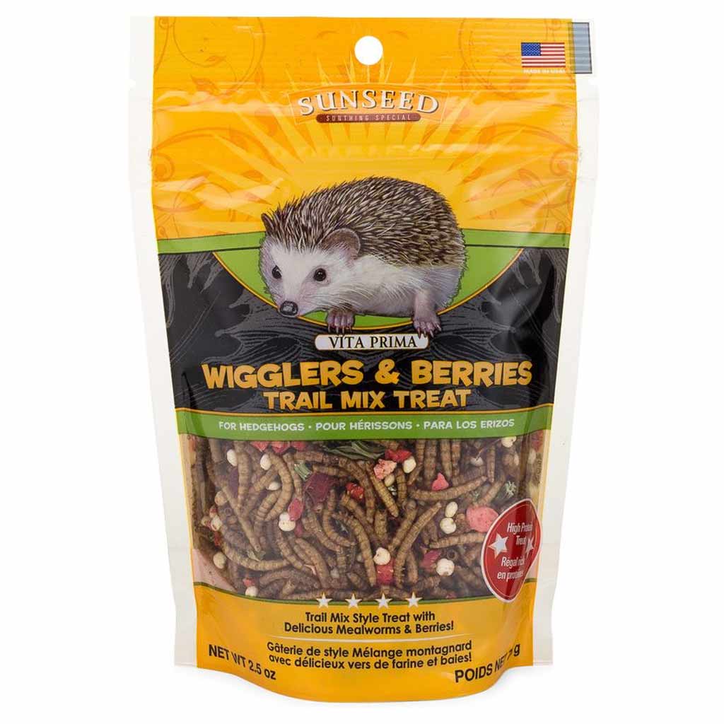 SUNSEED VITA PRIMA HEDGEHOG WIGGLERS &amp; BERRIES 2.5OZ