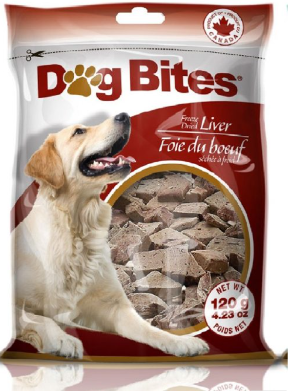 DOG BITES FREEZE DRIED BEEF LIVER 120G