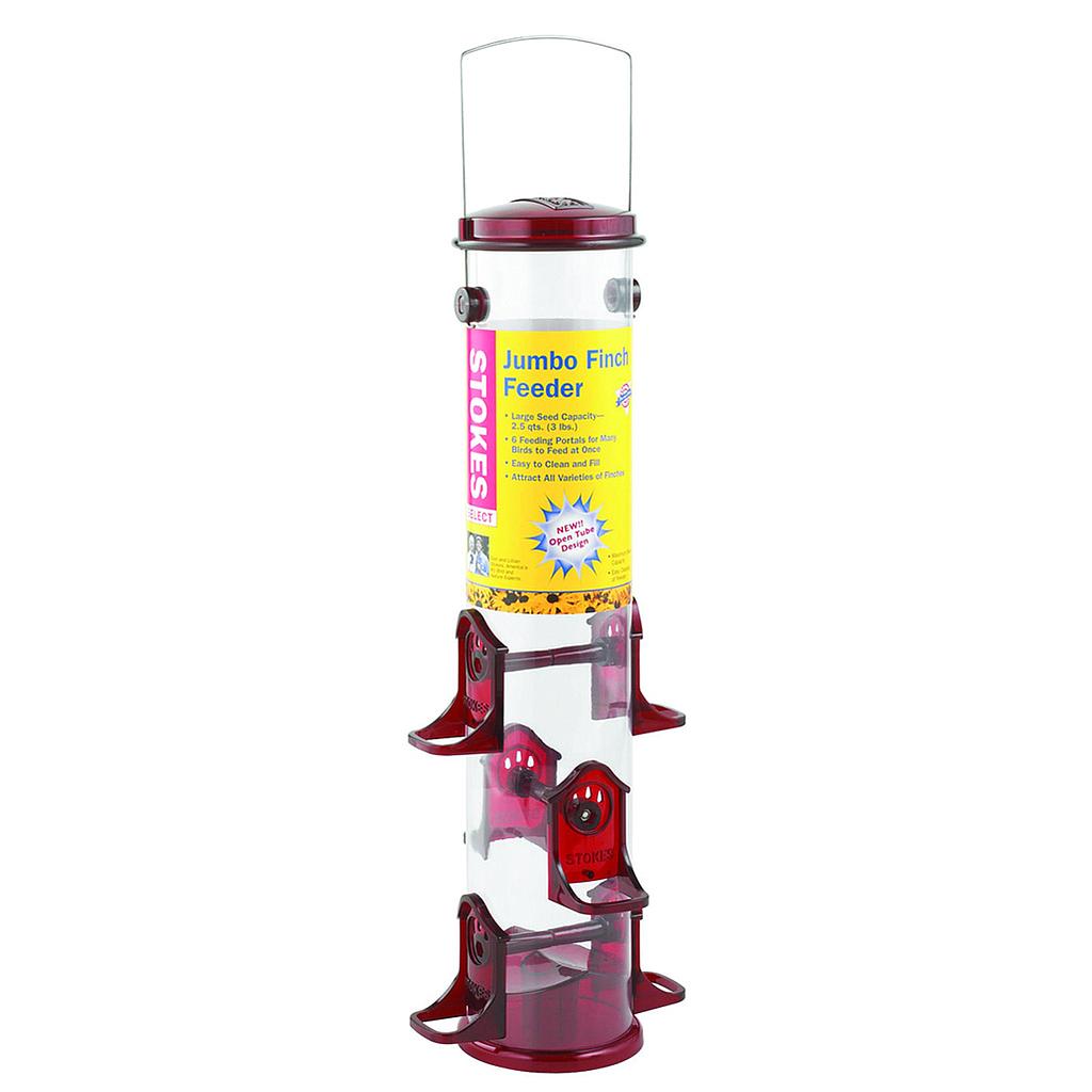 DMB - STOKES 18" FINCH FEEDER POLY RED/YLLW ASSRTD 2.5QT (38032)