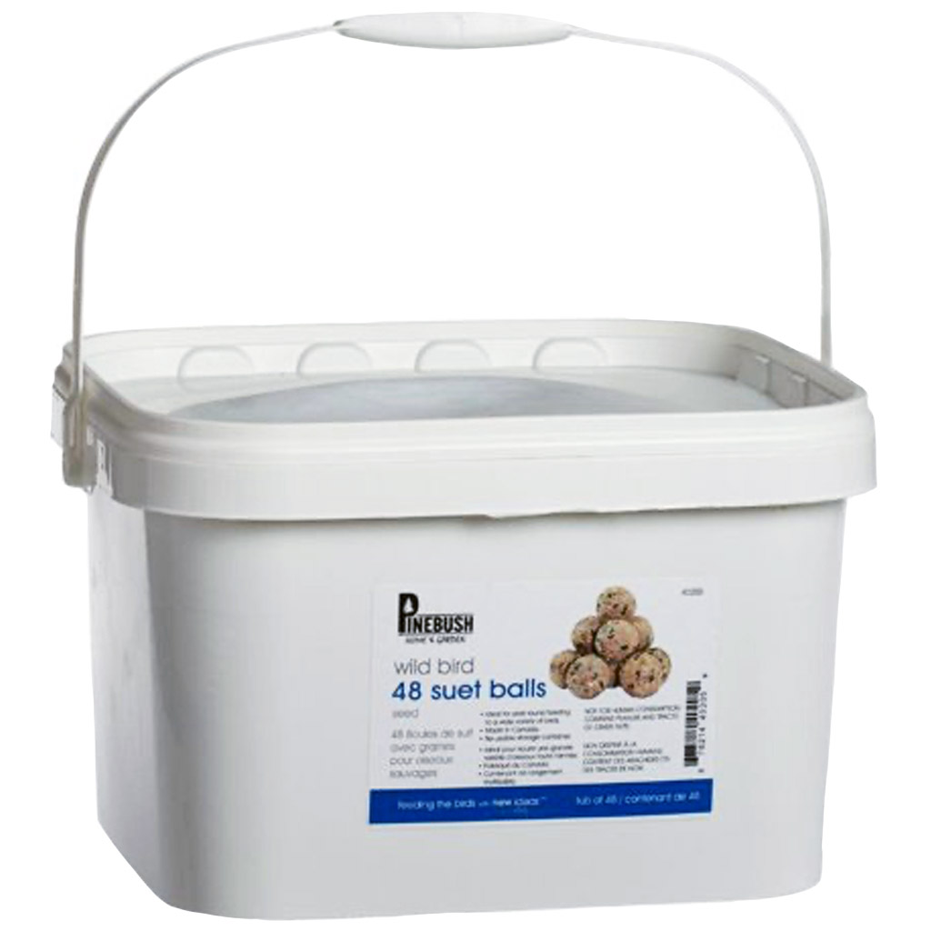 PINEBUSH SMALL SEED SUET BALLS TUB 48PC