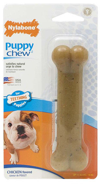 NYLABONE PUPPY CHEW BONE CHICKEN WOLF