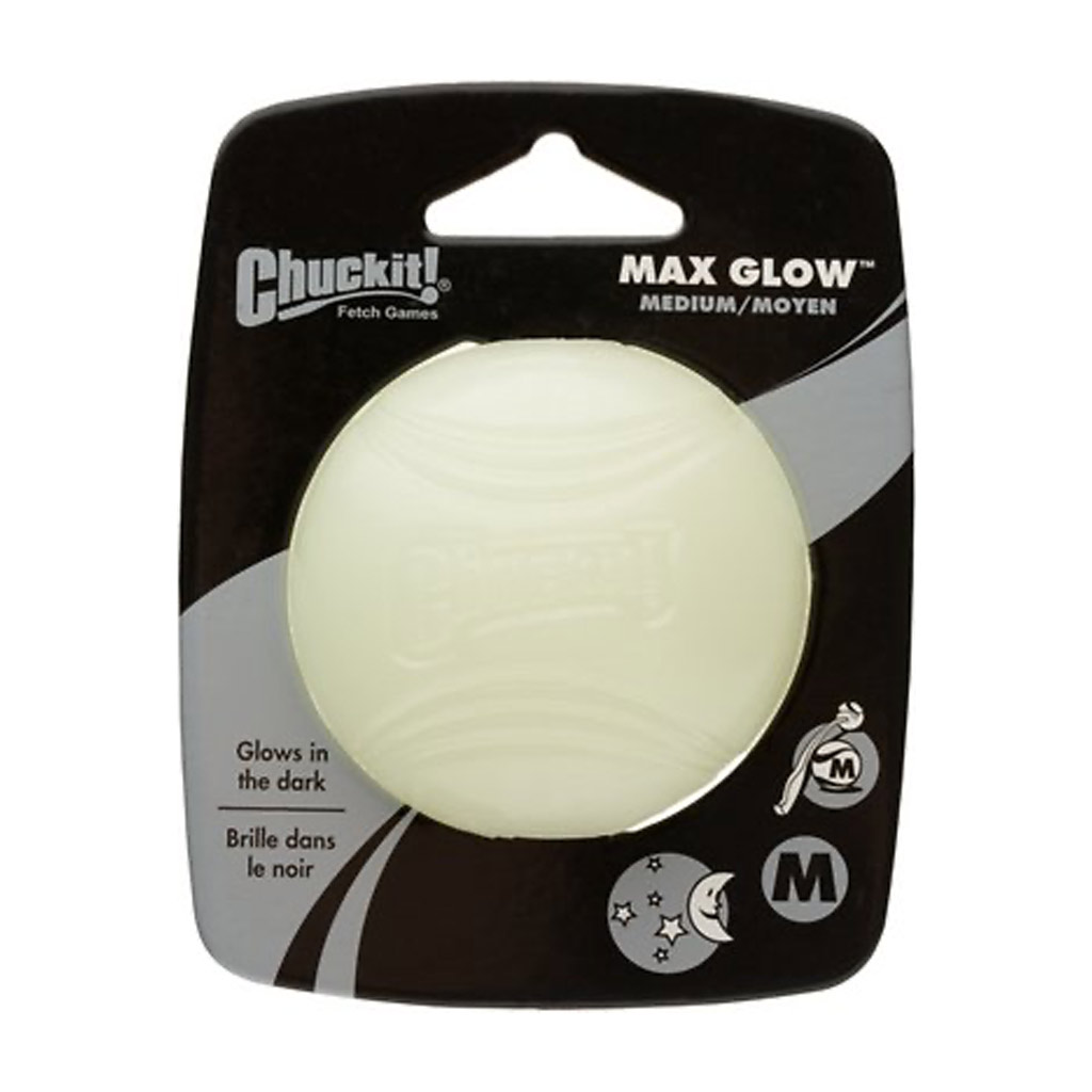 CHUCKIT NIGHTPLAY MAX GLOW BALL MED 1PK