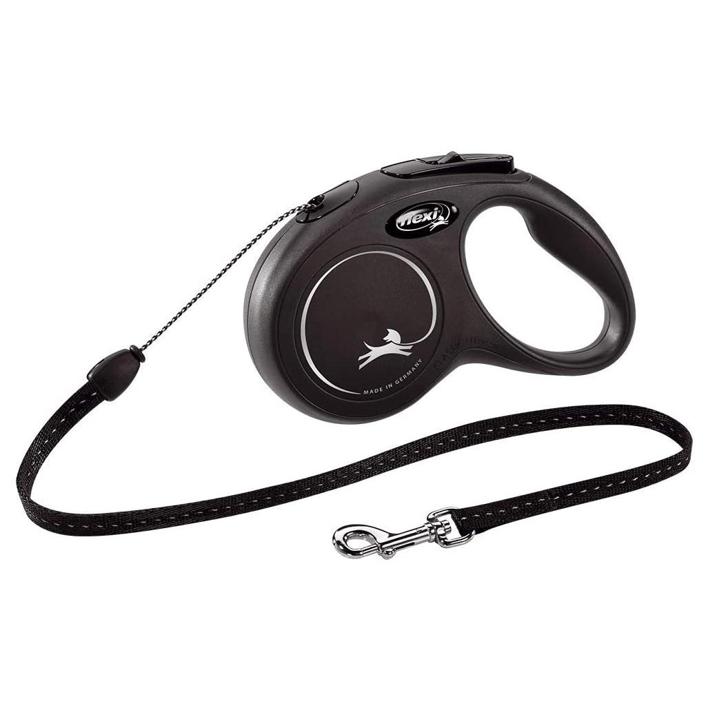 FLEXI CLASSIC CORD MED 8M BLACK 26ft