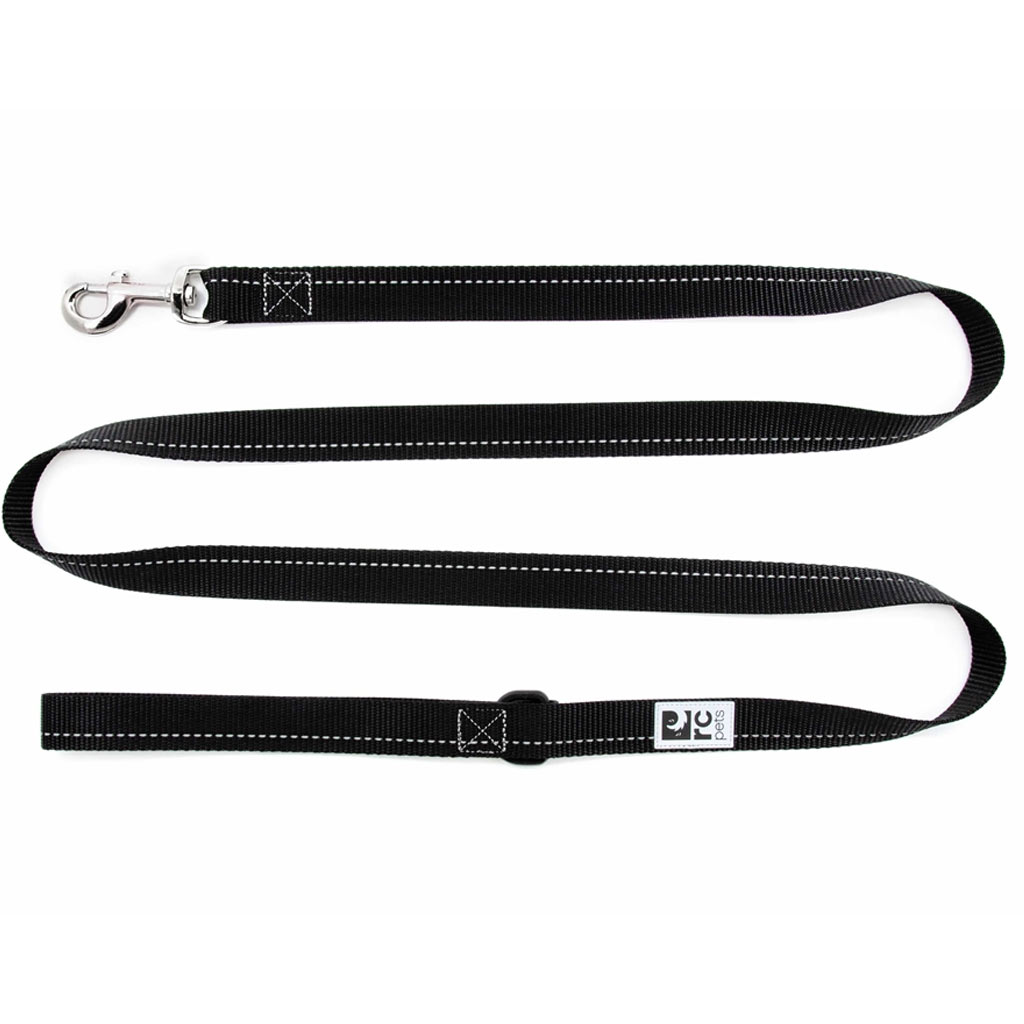 RC PETS LEASH PRIMARY 1&quot;X6' BLACK