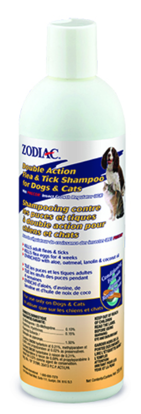 ZODIAC PRECOR DOUBLE ACTION FLEA SHAMPOO 355ML