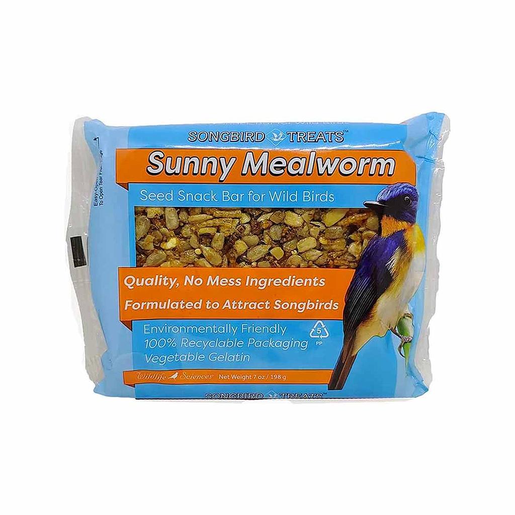 WILDLIFE SCIENCE SONGBIRD TREAT SUNNY MEALWORM 7OZ