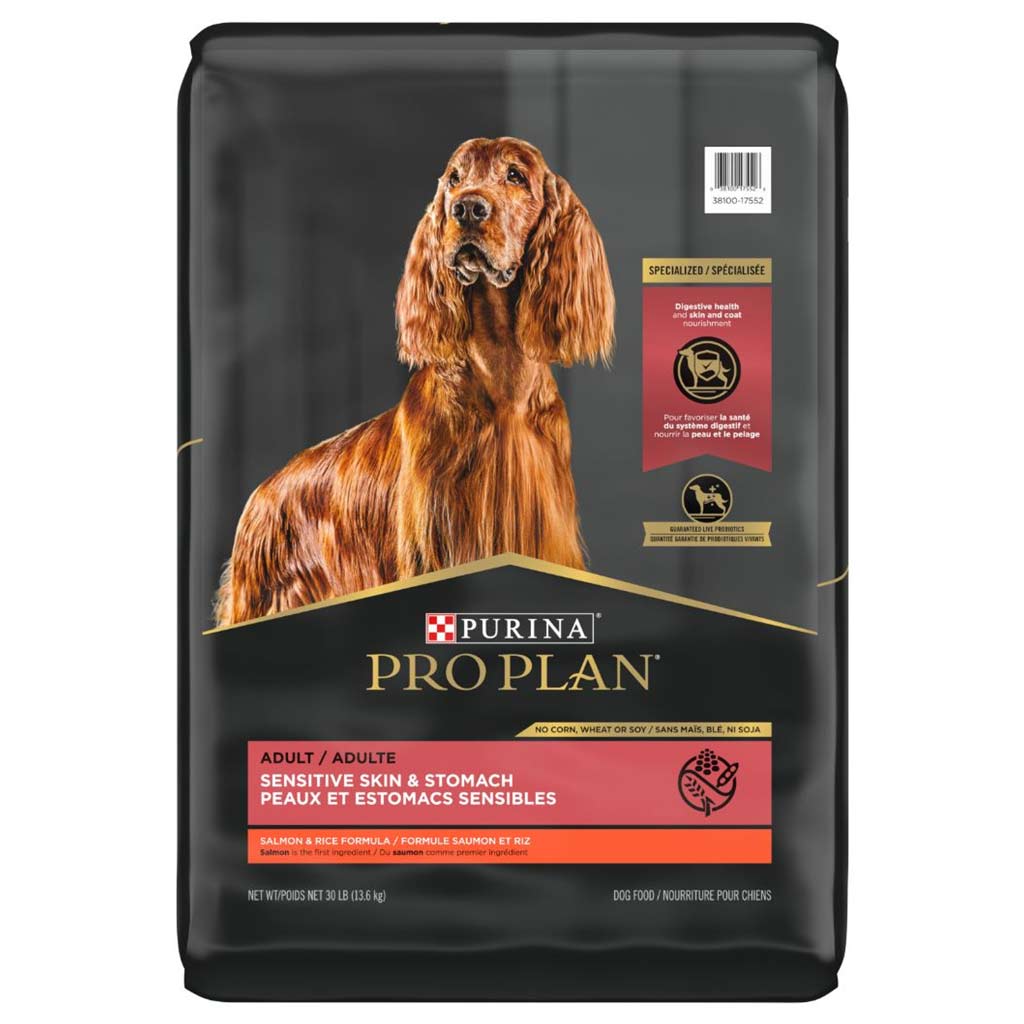 PRO PLAN DOG SENSITIVE SKIN &amp; STOMACH SALMON &amp; RICE 13.6KG