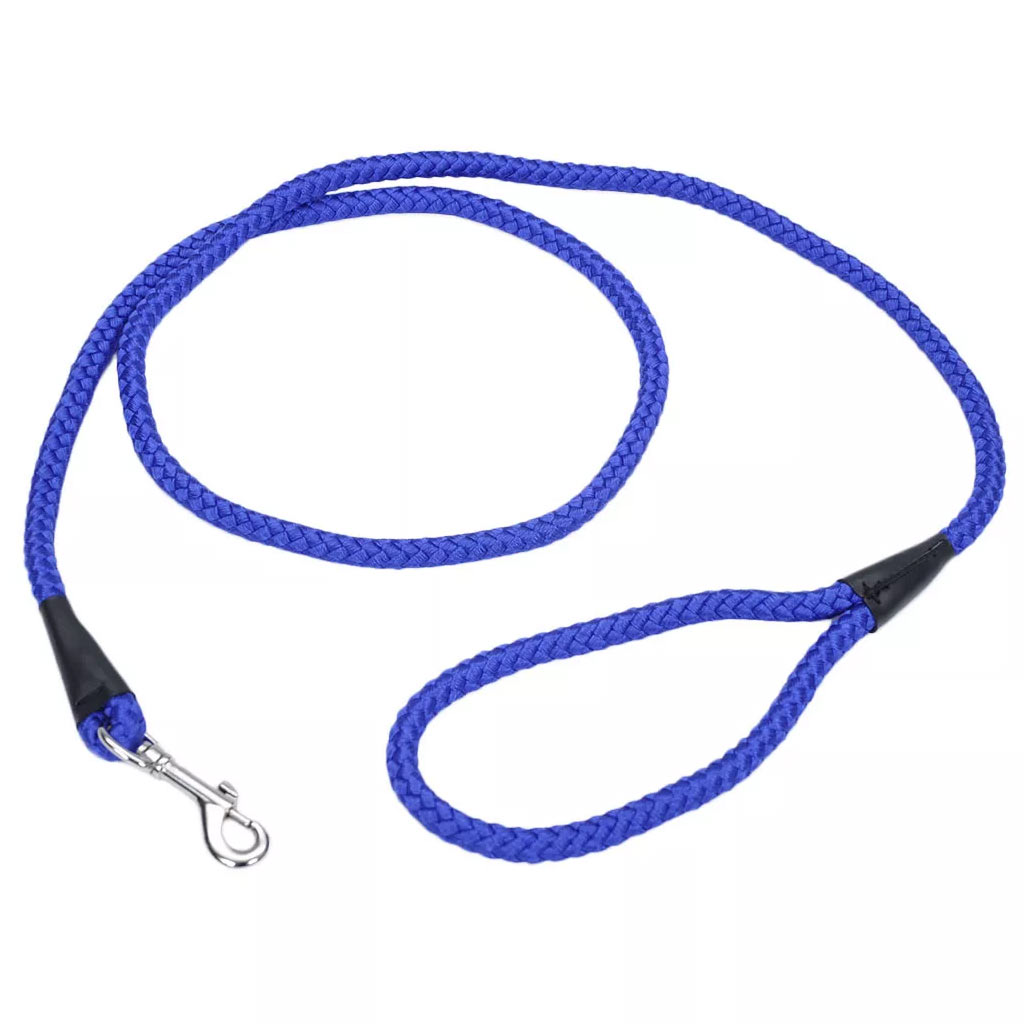 COASTAL ROPE DOG LEASH BLUE 1/2"X6'