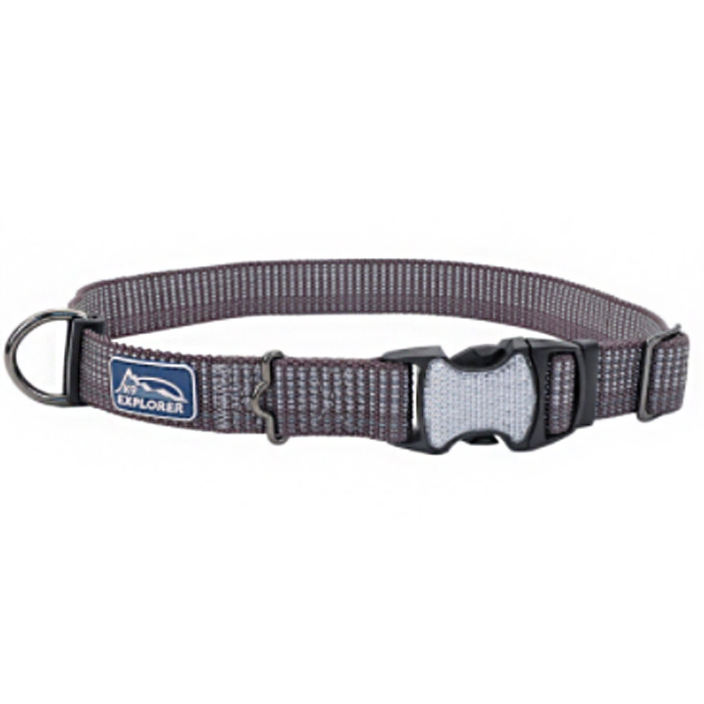 COASTAL K9 EXPLORER REFLECTIVE ADJ COLLAR MOUNTAIN 1&quot;X18-26&quot;