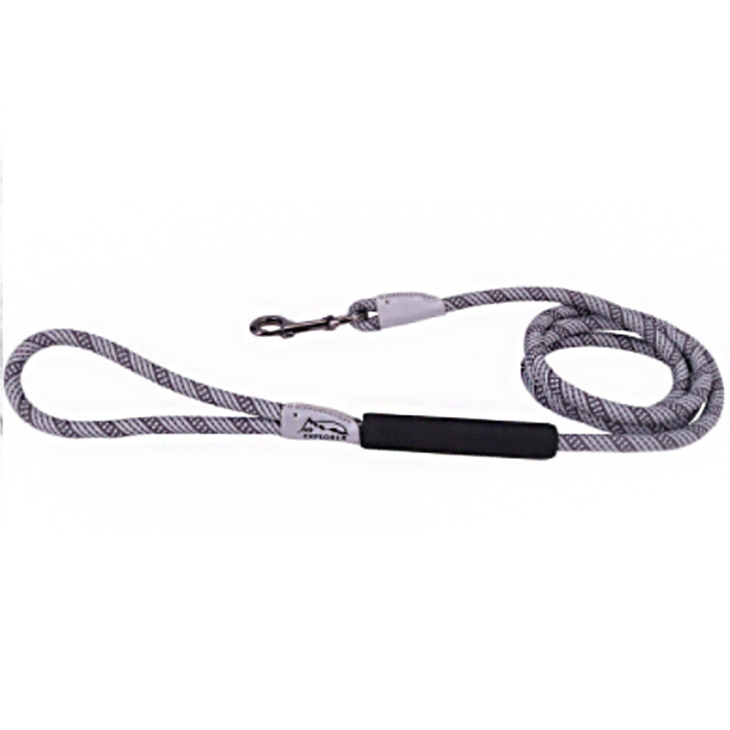 COASTAL K9 EXPLORER REFLECTIVE BRAIDED ROPE SNAP LEASH MOUNTAIN 1/2&quot;X6'