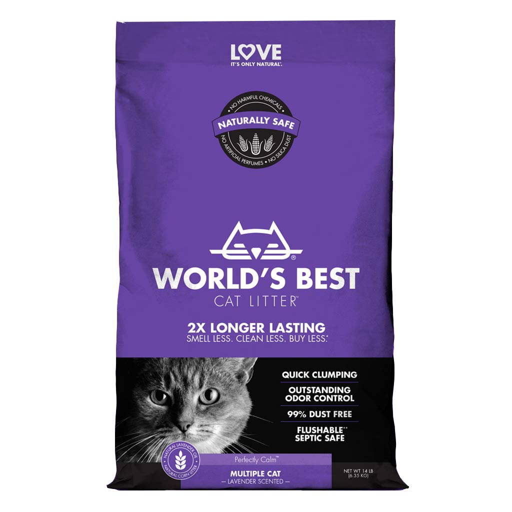 DMB - WORLD'S BEST CAT LITTER MULTI CAT LAVENDER SCENTED 14LB