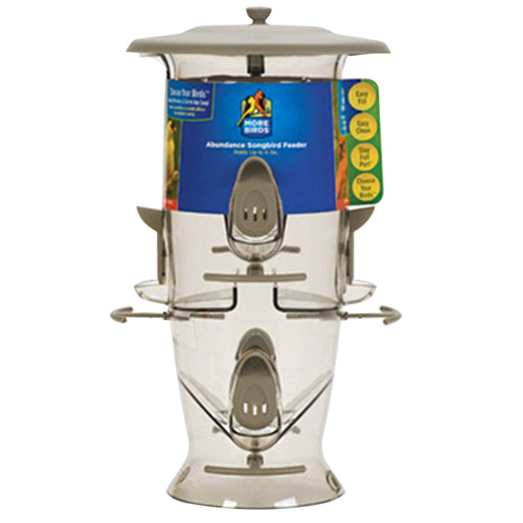 MORE BIRDS ABUNDANCE MIXED SEED FEEDER 6LB POLY