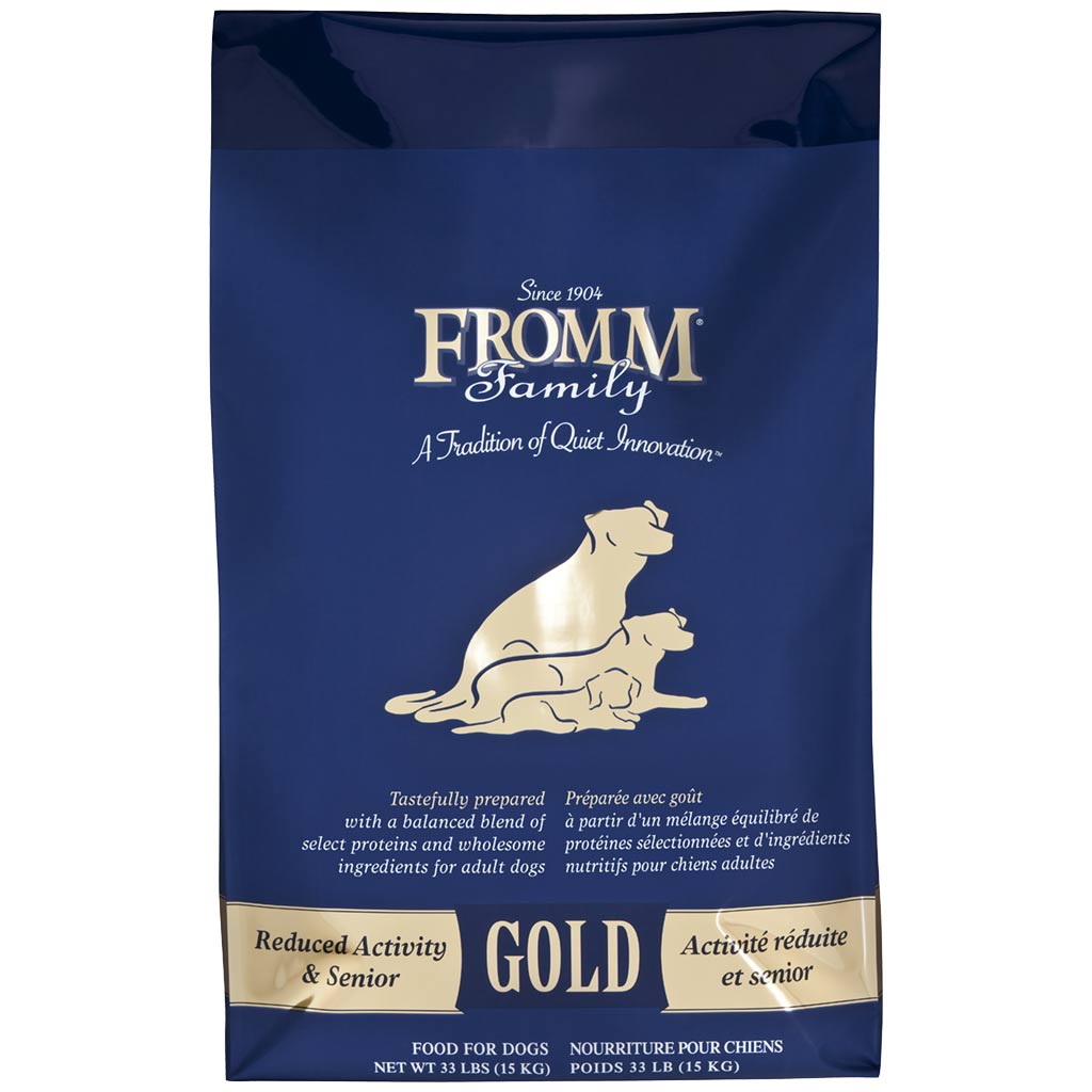 FROMM DOG GOLD REDUCED ACTIVITY & SENIOR 13.61KG (NAVY) 