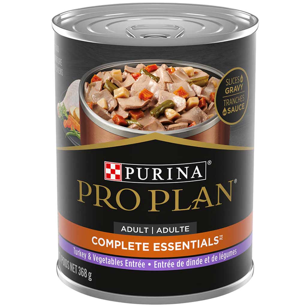 PRO PLAN DOG COMPLETE ESSENTIALS SLICES TURKEY &amp; VEG 368G