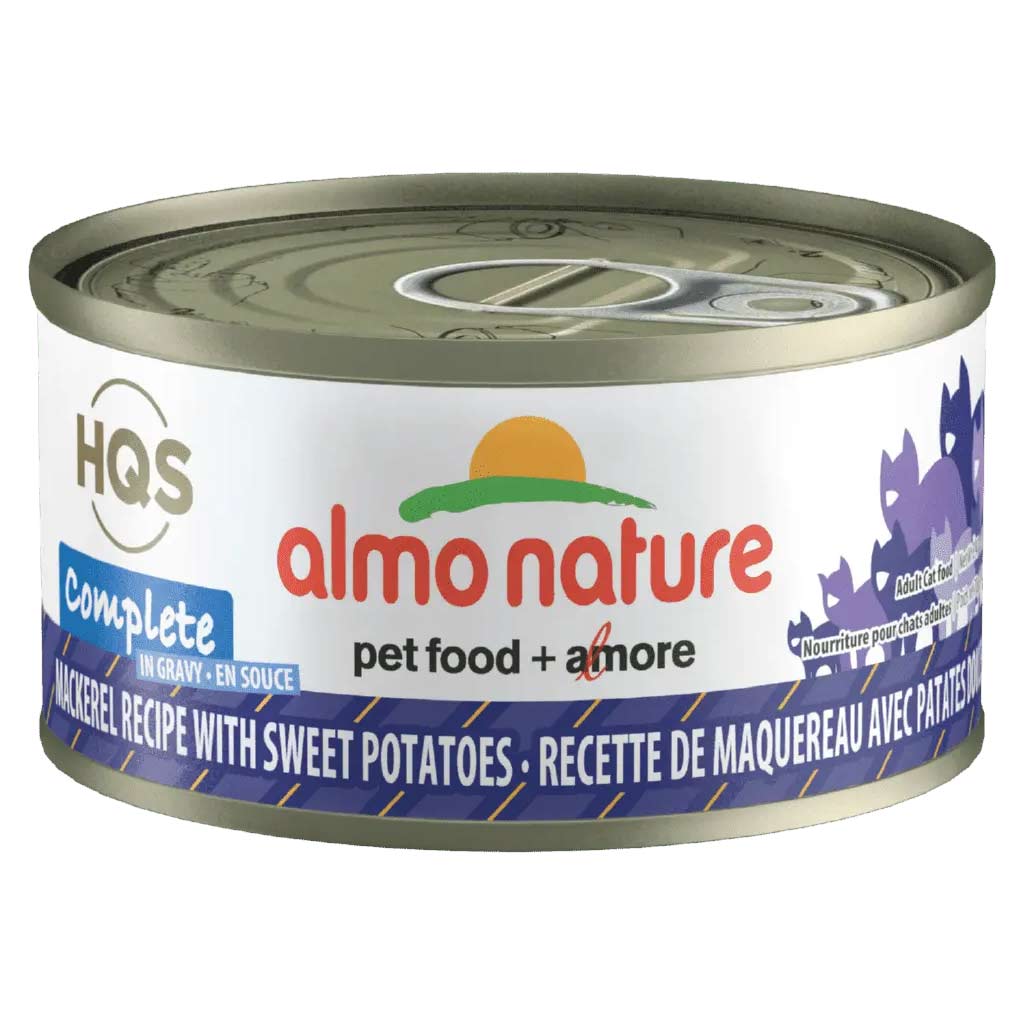 ALMO CAT HQS COMPLETE MACKEREL W SWEET POTATO IN GRAVY CAN 70G