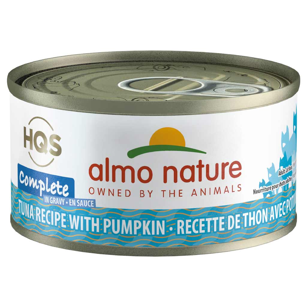 ALMO CAT HQS COMPLETE TUNA W PUMPKIN IN GRAVY CAN 70G