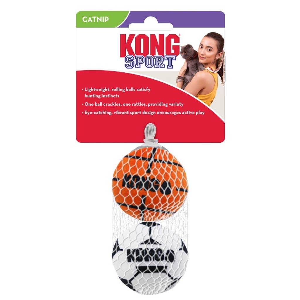 DMB - KONG CAT SPORT BALLS ASSORTED 2PK