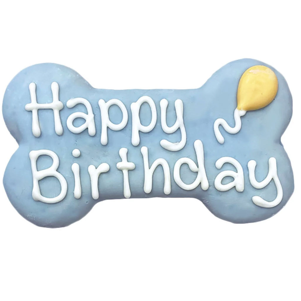 DR - BOSCO AND ROXY'S HAPPY BIRTHDAY BONE BLUE 6&quot; (CORE)