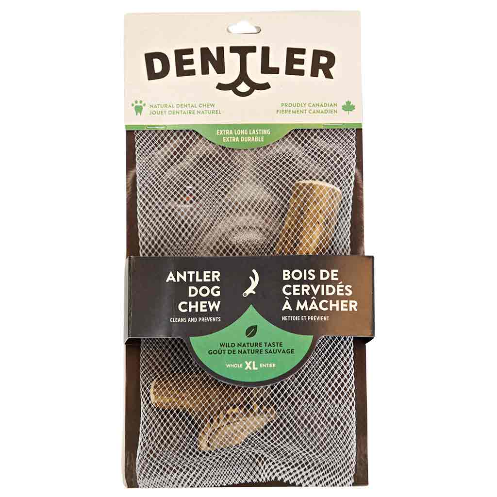 DENTLER WHOLE NATURAL ANTLER DOG CHEW XL