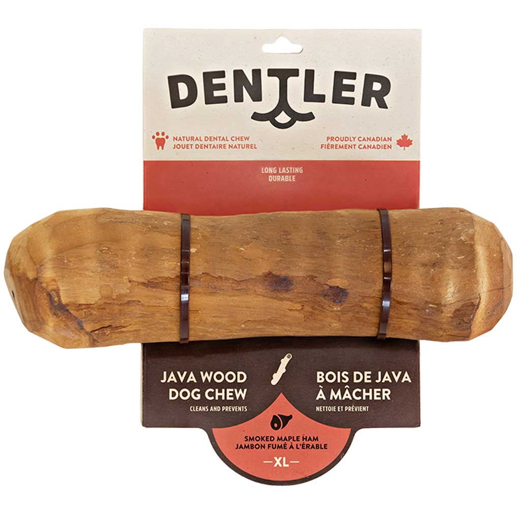 DENTLER JAVA WOOD SMOKED HAM MAPLE DOG CHEW XL