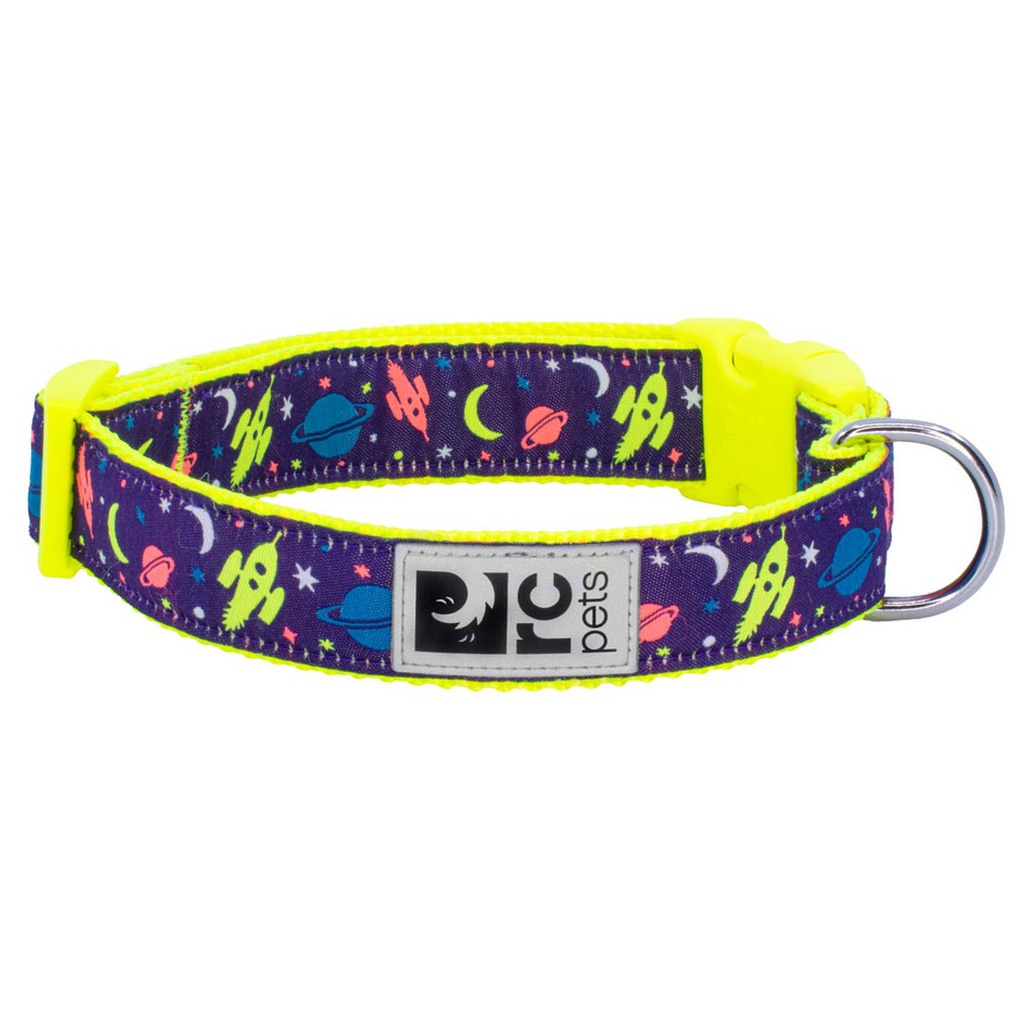 RC PETS CLIP COLLAR SPACE DOGS 3/4&quot; S