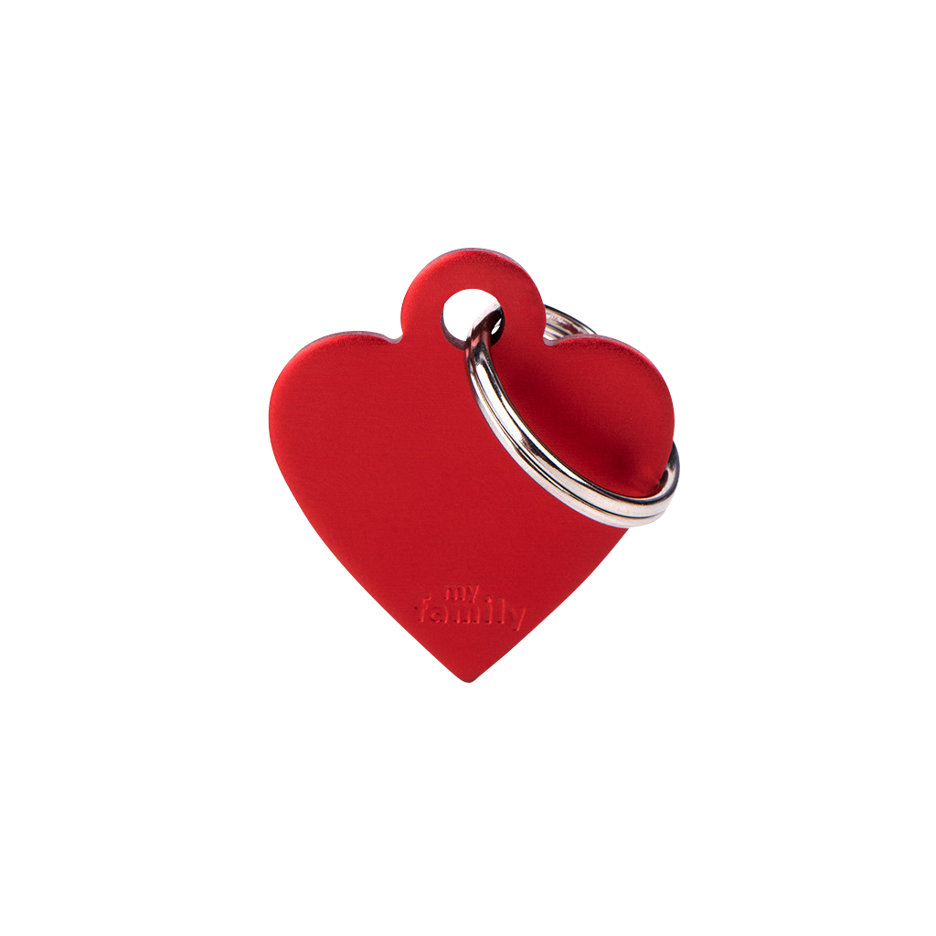 MY FAMILY BASIC ALUMINUM HEART RED S