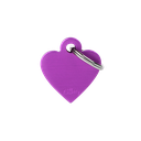 [10090014] MY FAMILY ALUMINUM HEART PURPLE S