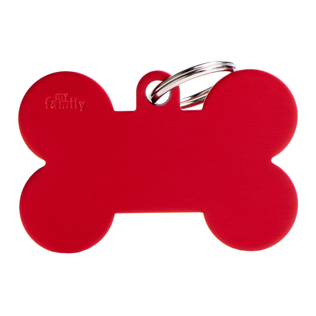 MY FAMILY BASIC ALUMINUM BONE RED XL
