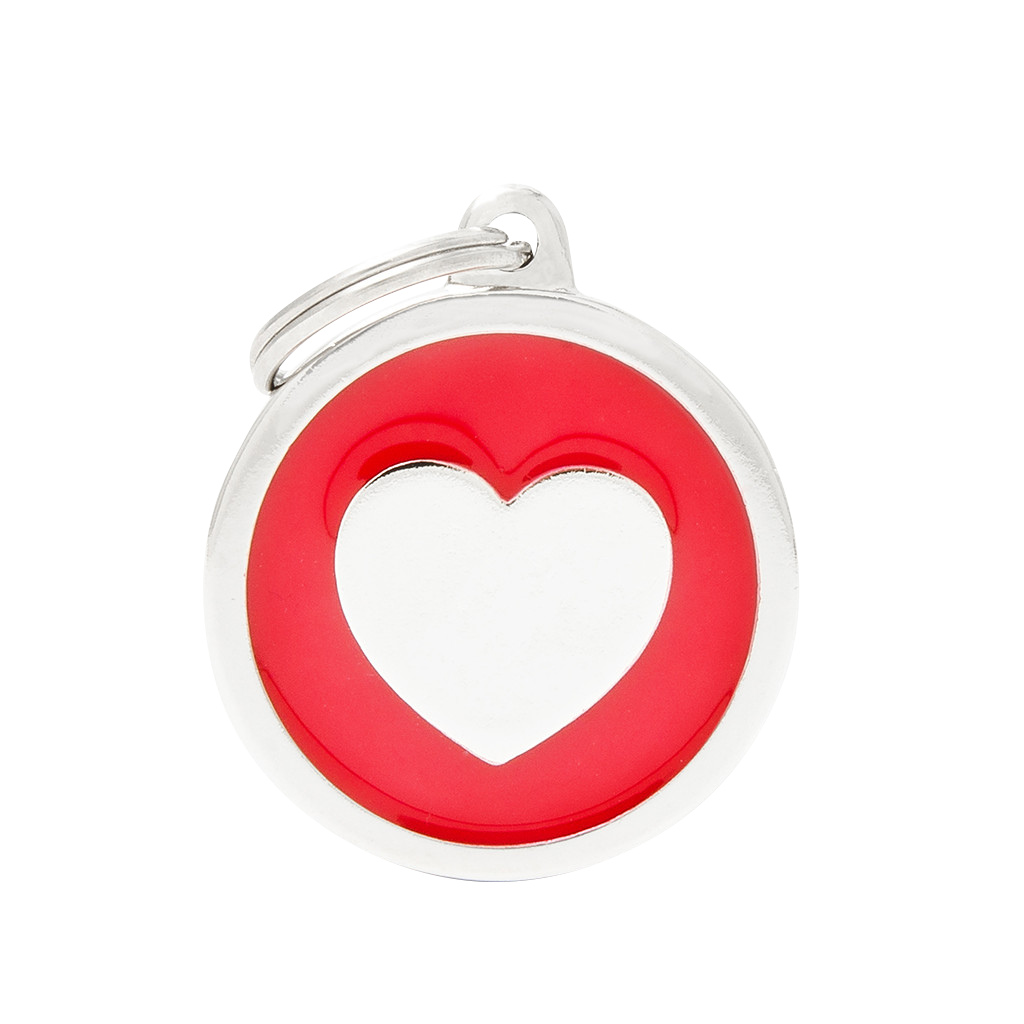 MY FAMILY CLASSIC CIRCLE HEART RED