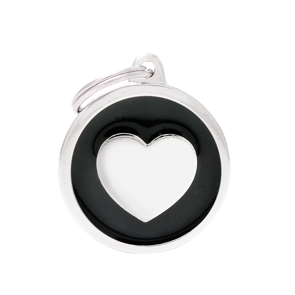 MY FAMILY CLASSIC CIRCLE HEART BLACK