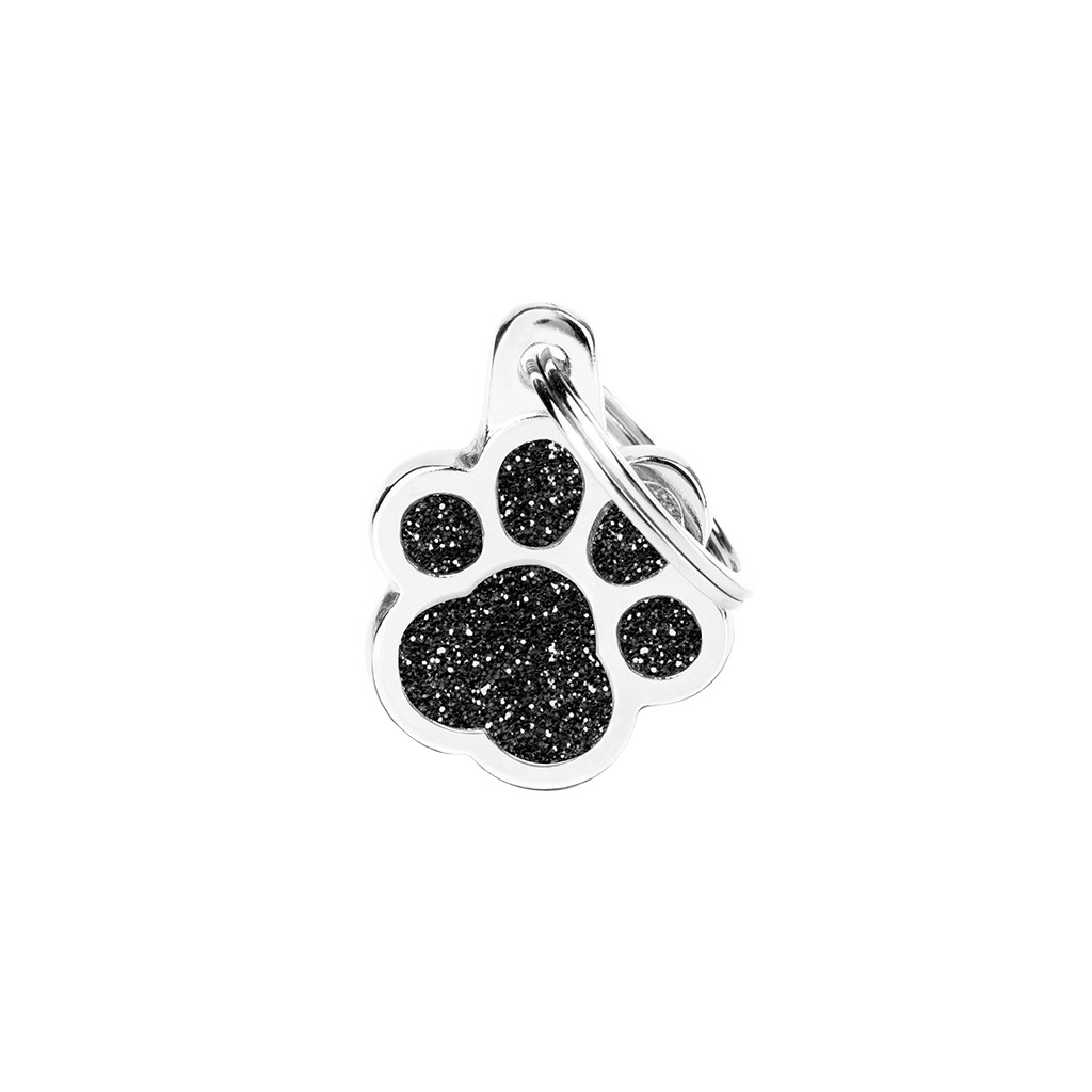 MY FAMILY SHINE GLITTER PAW BLACK S