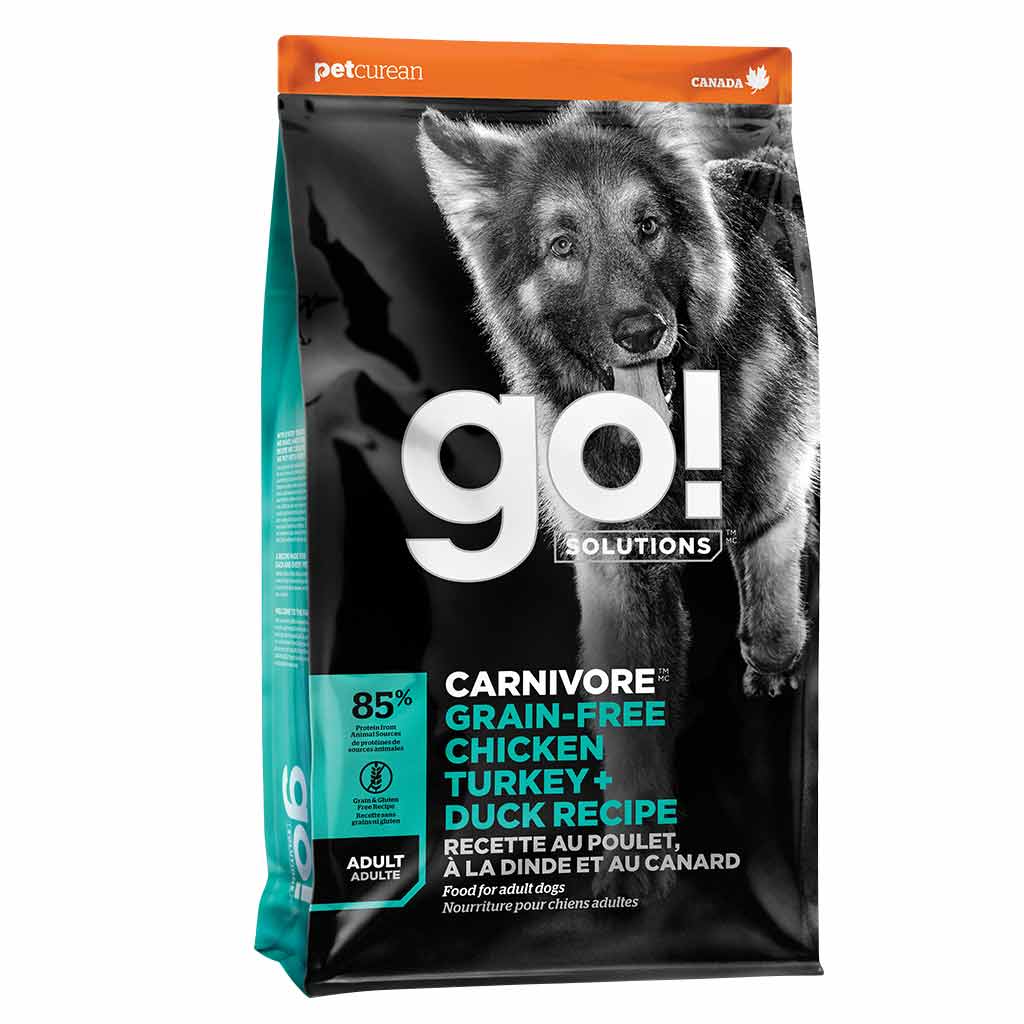 GO DOG CARNIVORE GF CHICKEN TURKEY DUCK ADULT 12LB