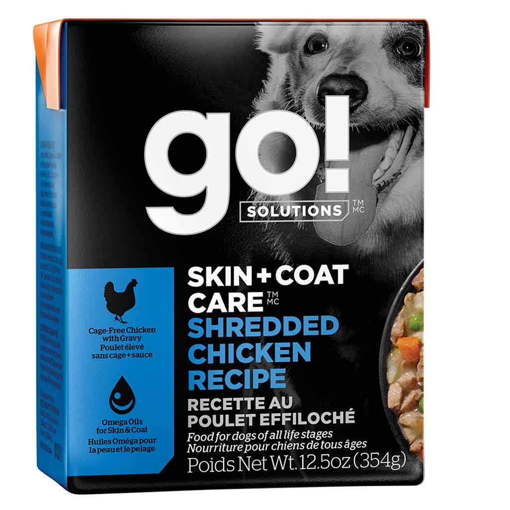 GO DOG SKIN AND COAT SHREDDED CHICKEN 12.5OZ