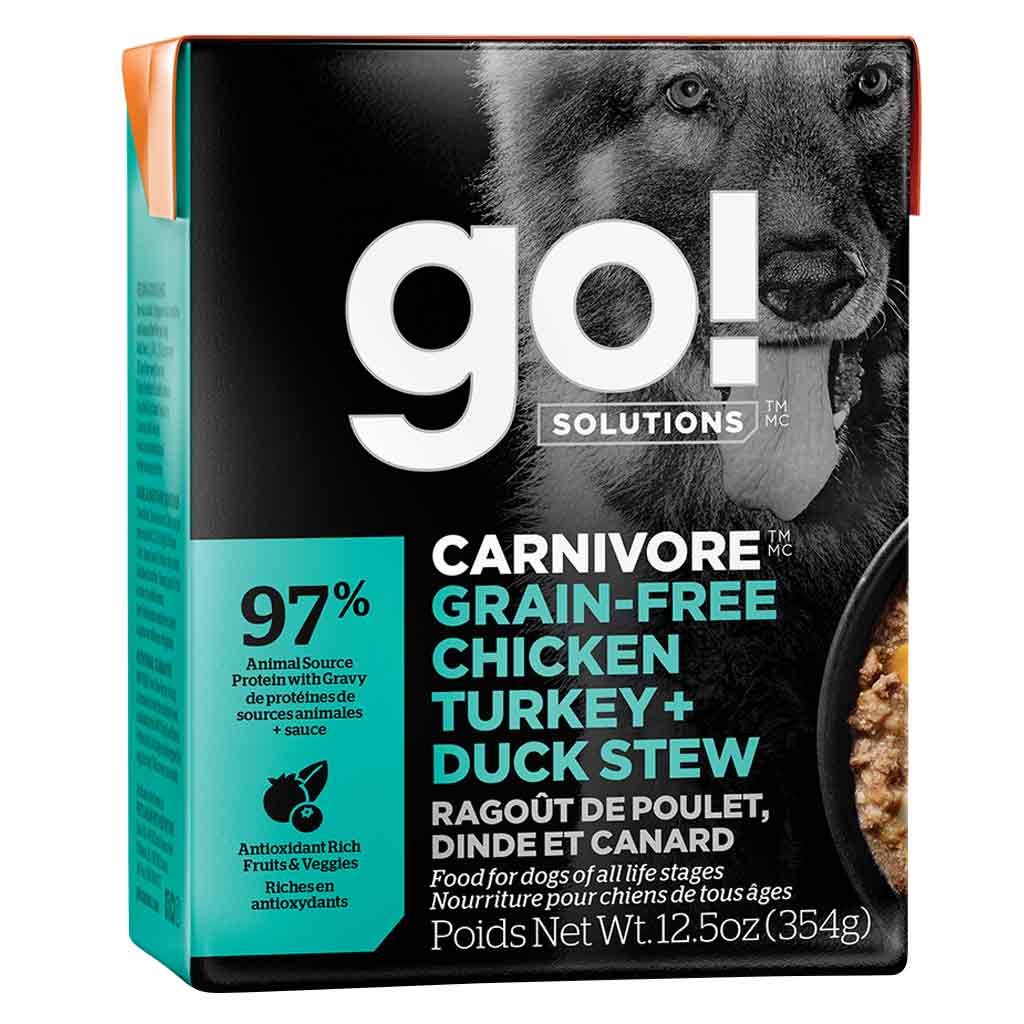 DMB - GO DOG CARNIVORE GRAIN FREE CHICKEN TURKEY DUCK STEW 12.5OZ