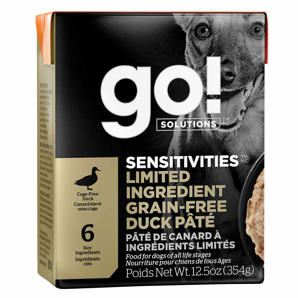 GO DOG SENSITIVITIES LID GRAIN FREE DUCK 12.5OZ