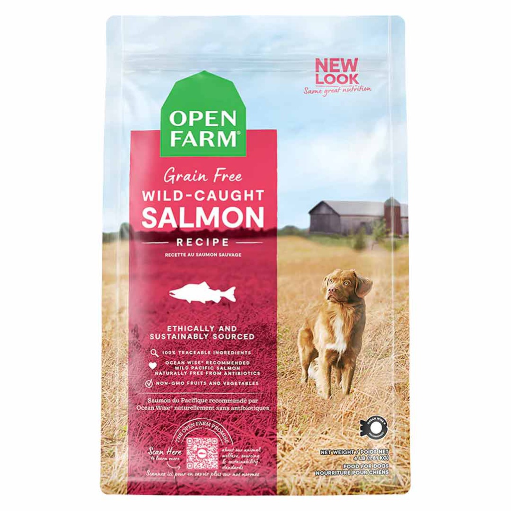 OPEN FARM DOG WILD CAUGHT SALMON 4LB