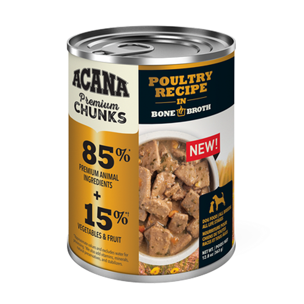 ACANA DOG POULTRY RECIPE IN BONE BROTH 12.8OZ