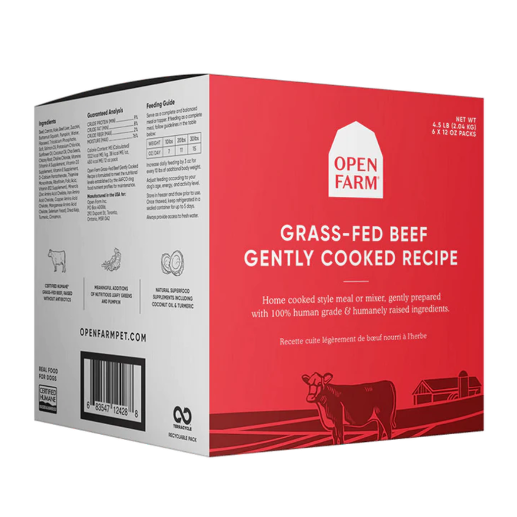 DMB - OPEN FARM DOG GENTLY COOKED FROZEN BEEF RECIPE 96OZ